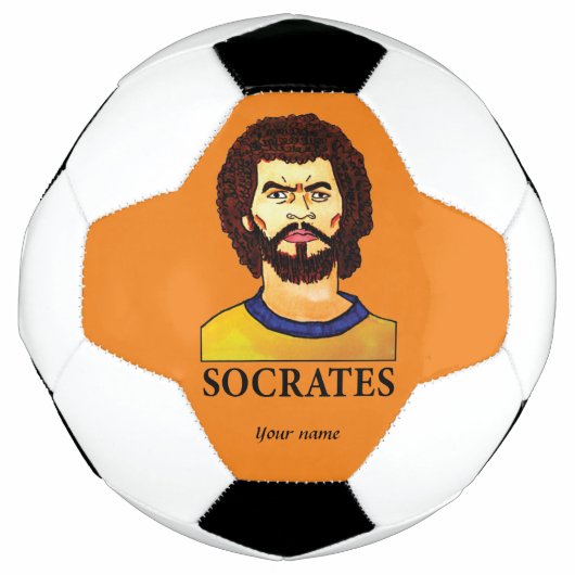 Sokrates von Brasilien Personalisiert Fußball (Vorderseite)