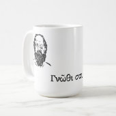 Sokrates' Weisheit Kaffeetasse (Vorderseite Links)