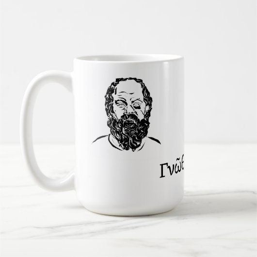 Sokrates' Weisheit Kaffeetasse (Links)