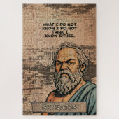 Sokrates Wisdom Puzzle - Perfektes Geschenk für De (Vertikal)