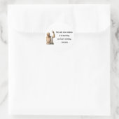 Sokrates Zitat 3b Runder Aufkleber (Tasche)