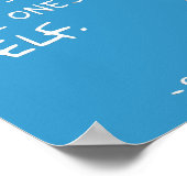 Sokrates' Zitatposter "Move the World" (Blau) Poster (Ecke)