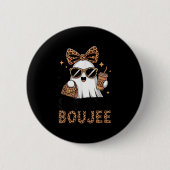 Soky &amp; Boujee Ghost Coquette Leopard Boo Jee H Button (Vorderseite)