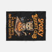 Soky Biscuits Club Cat Funny Halloween Backen Fleecedecke (Vorderseite (Horizontal))