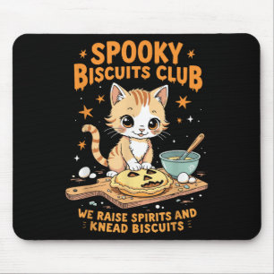Soky Biscuits Club Cat Funny Halloween Backen Mousepad