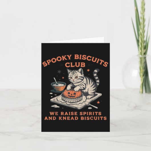 Soky Biscuits Club Cat, Halloween Baking Karte (Vorderseite)