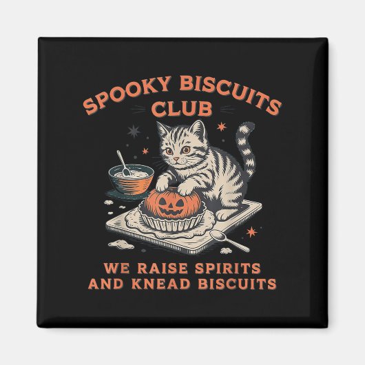 Soky Biscuits Club Cat, Halloween Baking Magnet (Vorne)