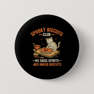 Soky Biscuits Club Funny Halloween Cat Baking Button