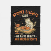 Soky Biscuits Club Funny Halloween Cat Baking Fleecedecke (Vorderseite)