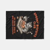 Soky Biscuits Club Halloween Backen Fleecedecke (Vorderseite (Horizontal))