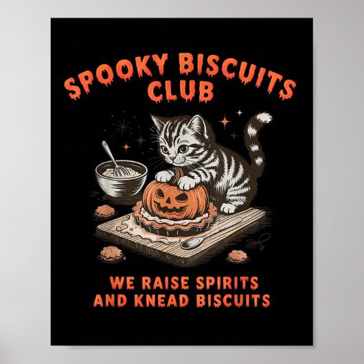 Soky Biscuits Club Halloween Backen Poster (Vorne)