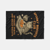 Soky Biscuits Club Katze, Lustige Katze Geist Hall Fleecedecke (Vorderseite (Horizontal))