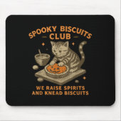 Soky Biscuits Club Katze, Lustige Katze Geist Hall Mousepad (Vorne)