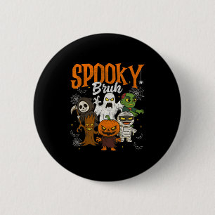 Soky Bruh Mummy Boo Zombie Pumpkin Halloween Costu Button