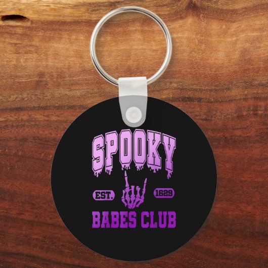 Soky Est. 1629 Babes Club, Retro, Goth Schlüsselanhänger (Vorderseite)