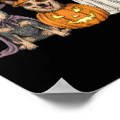 Soky Geist Blue Heeler Kürbis Halloween Hunde Lieb Poster (Ecke)