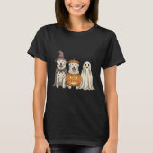 Soky Ghost Great Pyrenees Kürbis Halloween Hund Lo T-Shirt (Vorderseite)
