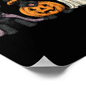 Soky Ghost Scottierrier Pumpkin Halloween Dog Love Poster (Ecke)