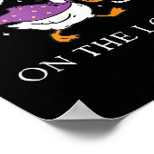 Soky Goose On The Loose Funny Silly Goose Hallowee Poster (Ecke)