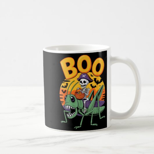 Soky Grhopper Costume On Boo Grhopper Halloween Kaffeetasse (Rechts)