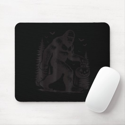 Soky Halloween Bigfoot Kürbiss-Shirt Männer Frauen Mousepad (Mit Mouse)