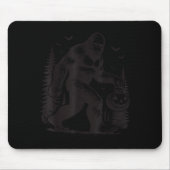 Soky Halloween Bigfoot Kürbiss-Shirt Männer Frauen Mousepad (Vorne)