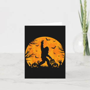 Soky Halloween Bigfoot Pumpkin Funny Halloween Sas Karte