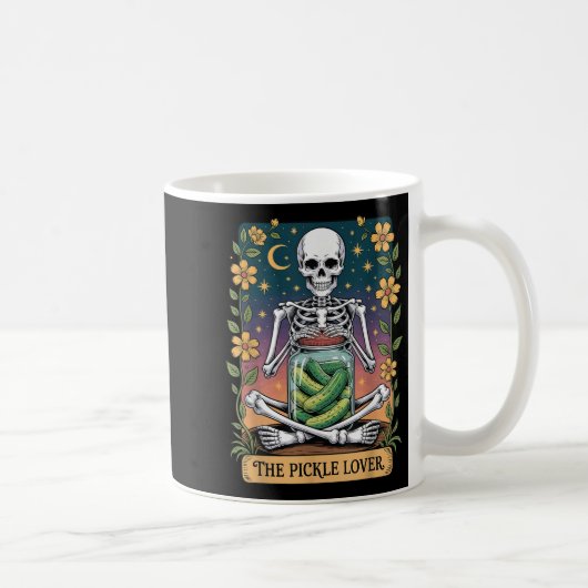 Soky Halloween Skeleton Holding Ckle Lover Tarot C Kaffeetasse (Rechts)