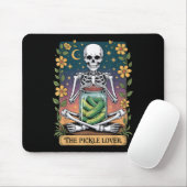 Soky Halloween Skeleton Holding Ckle Lover Tarot C Mousepad (Mit Mouse)