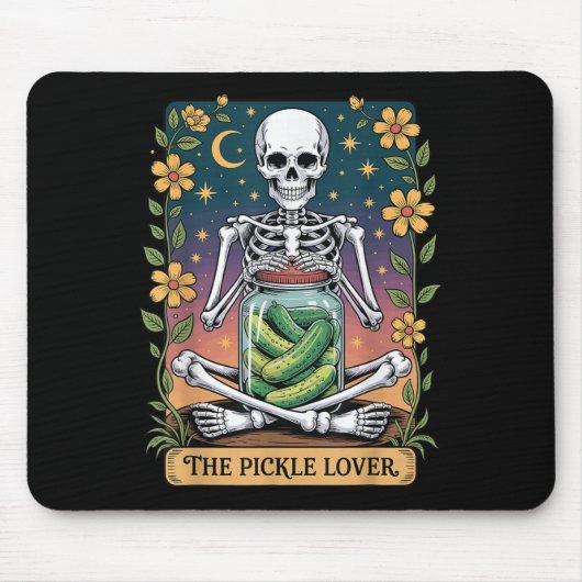 Soky Halloween Skeleton Holding Ckle Lover Tarot C Mousepad (Vorne)