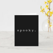 Soky Halloween Subtile Minimal Fall Funny Kostüm Karte (Gelbe Blume)
