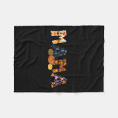 Soky Mama Groovy Retro Ghost Halloween Soky Mom Mo Fleecedecke (Vorderseite (Horizontal))