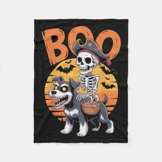 Soky Mini Schnauzer Kostüm Miniatur Schnauzer Ha Fleecedecke (Vorderseite)