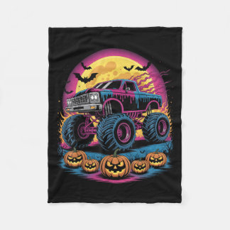 Soky Monster Truck Tropfen Pumpkin Halloween Klein Fleecedecke