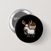 Soky Moose Ghost Boo Costume Halloween Party  Button (Vorne & Hinten)