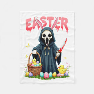 Soky Ostern ist ein Schrei Gothic Bunny Design Fleecedecke