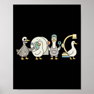 Soky Radiology Shirt, Xray Tech Skeleton Goose Poster