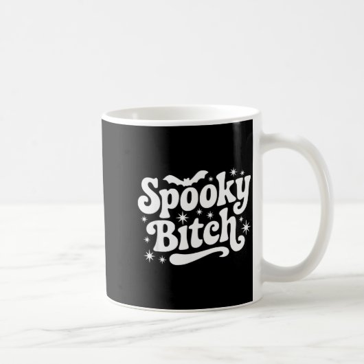 Soky Retro Halloween Witch Quote Saying Bats Gift  Kaffeetasse (Rechts)