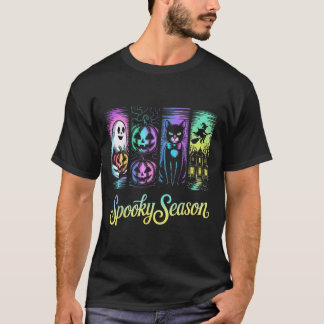 Soky Season Halloween Vintage Halloween Horror Nac T-Shirt