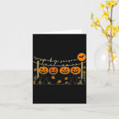Soky Season Retro Halloween Black Cat Pumpkin Fall Karte (Gelbe Blume)