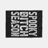 Soky Season Retro Halloween Witch Quote Saying Gif Fleecedecke (Vorderseite (Horizontal))