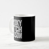 Soky Season Retro Halloween Witch Quote Saying Gif Kaffeetasse (Vorderseite Links)