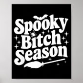 Soky Season Retro Halloween Witch Quote Saying Gif Poster (Vorne)