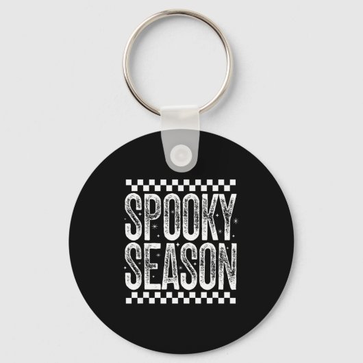 Soky Season Retro Halloween Witch Quote Saying Gif Schlüsselanhänger (Vorderseite)