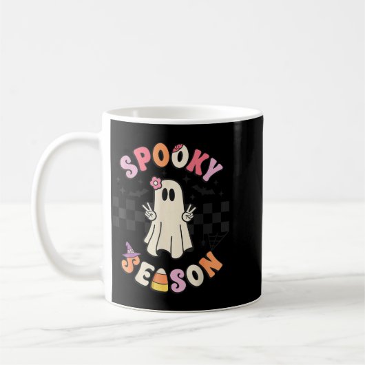 Soky Season Retro Happy Halloween Ghost Women Todd Kaffeetasse (Links)