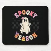 Soky Season Retro Happy Halloween Ghost Women Todd Mousepad (Vorne)