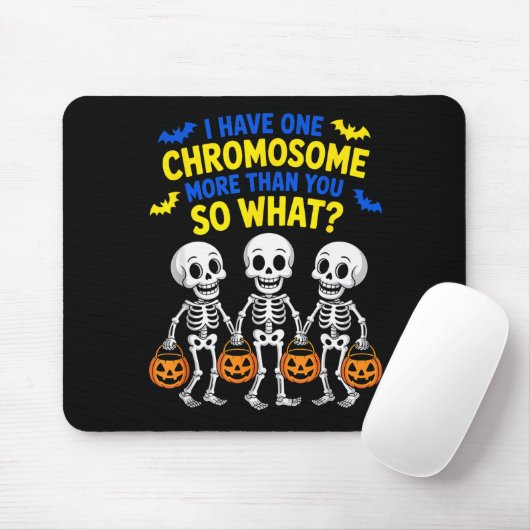 Soky Skeleton Down Syndrome Awareness Extra Chromo Mousepad (Mit Mouse)