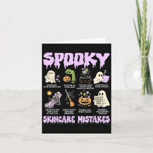 Soky Skincare Mistakes Funny Halloween Schönheitsg Karte