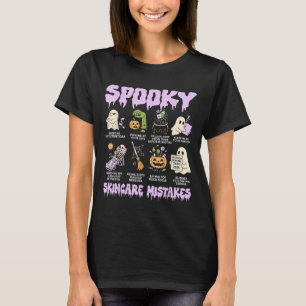 Soky Skincare Mistakes Funny Halloween Schönheitsg T-Shirt