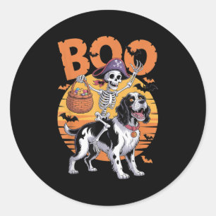 Soky Springer Costume English Springer Spaniel Hal Runder Aufkleber